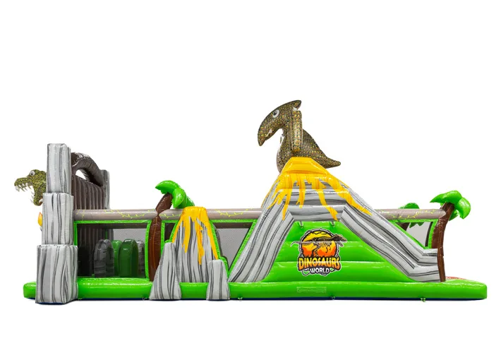 Jurassic World stormbaan van 13 meter met vulkaan en dinosaurus te huur